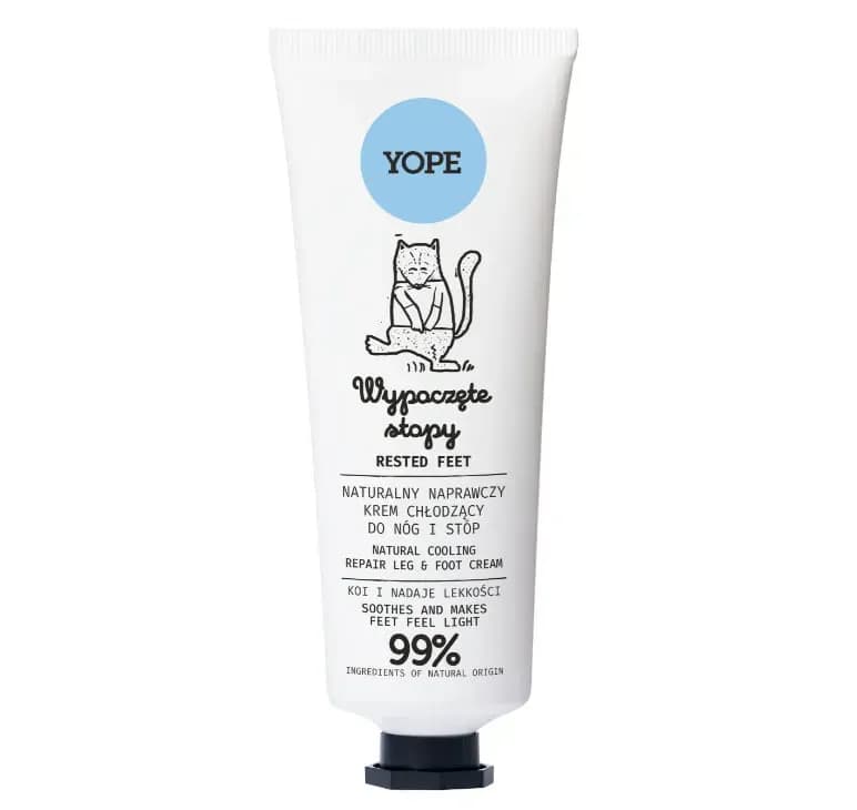 Освіжаючий крем для ніг YOPE RESTED FEET NATURAL COOLING REPAIR LEG&FOOT CREAM 75 мл
