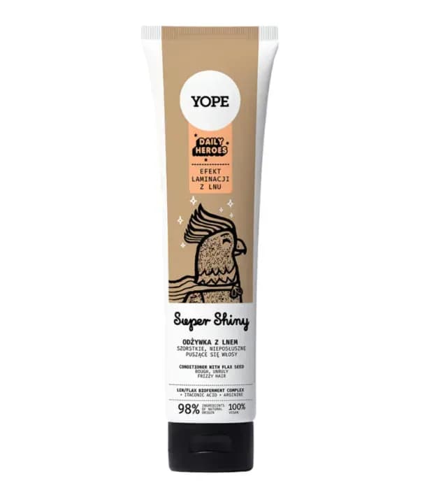 Кондиціонер для блиску волосся YOPE DAILY HEROES SUPER SHINY CONDITIONER WITH LINEN 170 мл - зображення 1