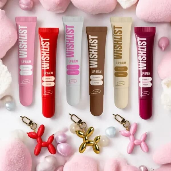 Бальзам-блиск для губ WiSHLiST LIP GLOSS BALM 10 г + іграшка-брелок - зображення 1