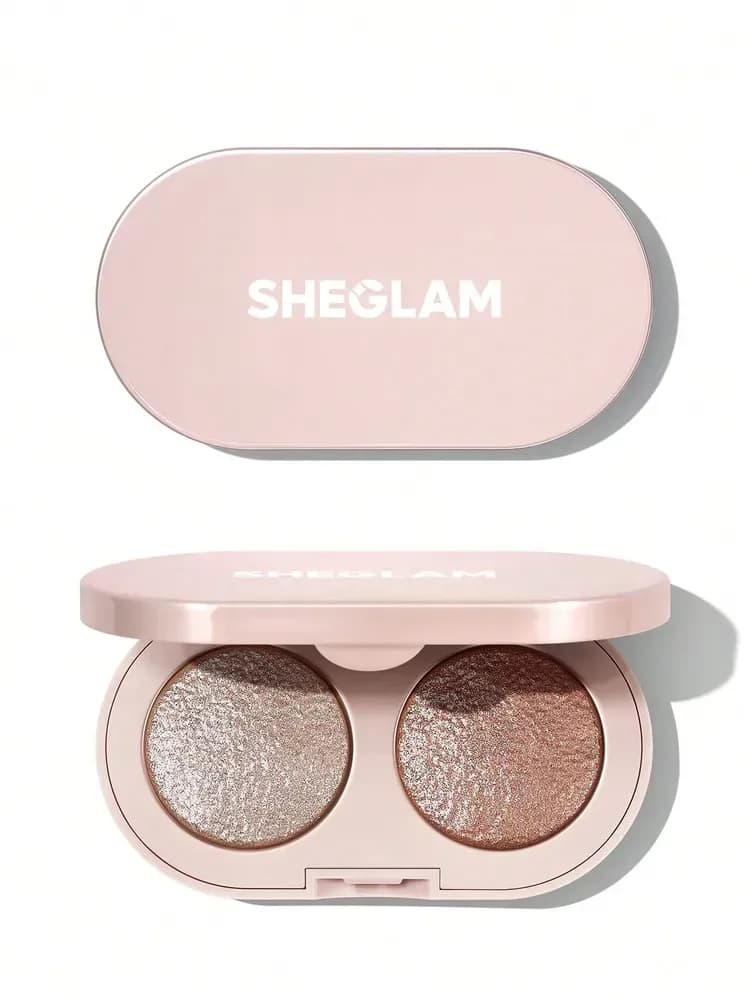 Запечені тіні-дует SHEGLAM Prismalight Baked Gelee Eyeshadow Duo - 01 Quartz Rising - зображення 1