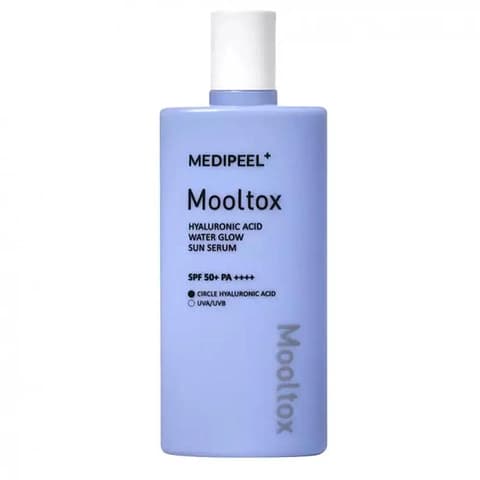 Сонцезахисна сироватка для обличчя Medi-Peel Hyaluronic Acid Mooltox Water Glow Sun Serum SPF 50+ PA++++ 52ml ( до 19.11.2026р)