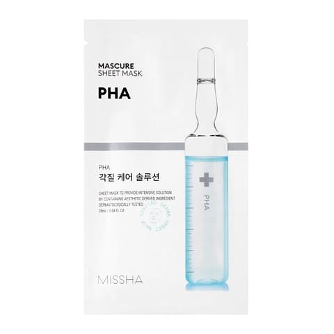 Тканинна пілінг-маска для обличчя Missha Mascure Peeling Solution Sheet Mask PHA 28ml