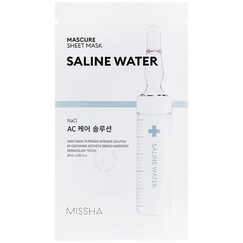 Зволожувальна тканинна маска для обличчя з екстрактом солоної води Missha Mascure AC Care Solution Sheet Mask Saline Water 28ml - зображення 1
