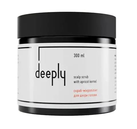 Скраб-мікропілінг для шкіри голови з кісточками абрикосу Deeply scalp scrub with apricot kernel 300 мл - зображення 1
