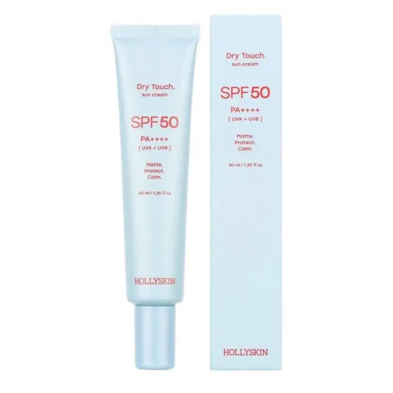Матуючий сонцезахисний крем для обличчя HOLLYSKIN Dry Touch SPF 50 Sun Cream 40 мл - зображення 1