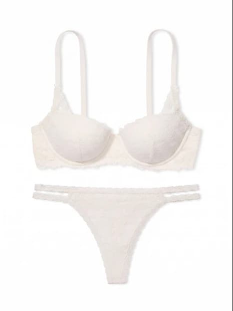 Комплект білизни PINK Wink Push-Up Balconette - колір Coconut White - зображення 1