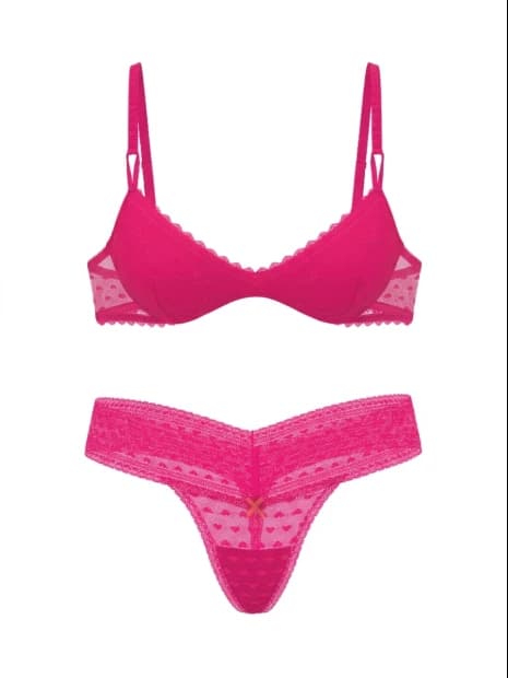 Комплект білизни Victoria's Secret Sexy Tee Bow Lace Wireless Push-Up Bra - зображення 1