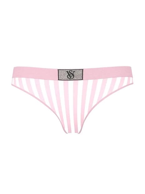 Котонові трусики стрінги Pink VS - колір Pink Stripes - зображення 1
