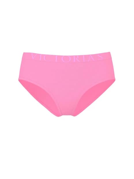 Трусики-бікіні Victoria's Secret Exploded Logo Cotton Hiphugger Panty - колір Pink Sugar - зображення 1