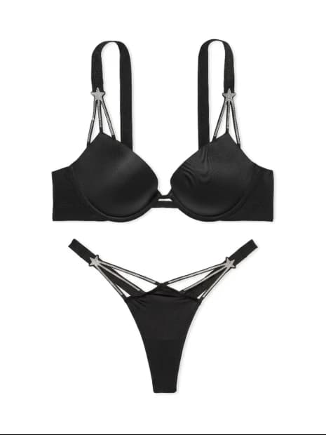 Комплект білизни з пушапом зі стразами Shine Strap Victoria's Secret - зображення 1