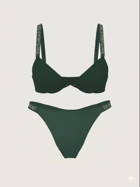 Комплект білизни з пушапом зі стразами Shine Strap Victoria's Secret - зображення 1